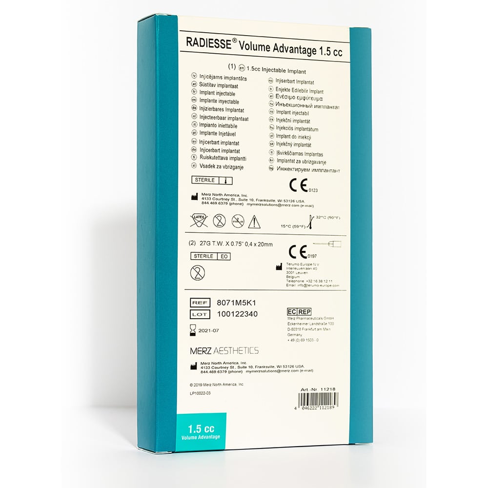 radiesse 15cc volume advantage back